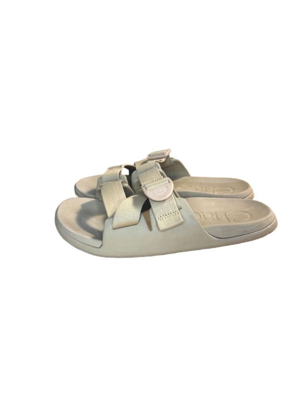 Chaco Chillos Slide Women's Taupe Size 7 Slip On Comfort Flat Buckle Sandals